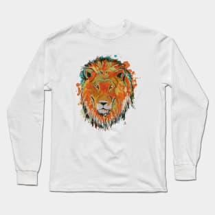 African Savannah Lion - Cool Hand Drawn Lion Apparel for Safari Lovers Long Sleeve T-Shirt